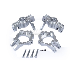 FLMLF Alloy Front Hub kit Silver fit Losi 5ive T