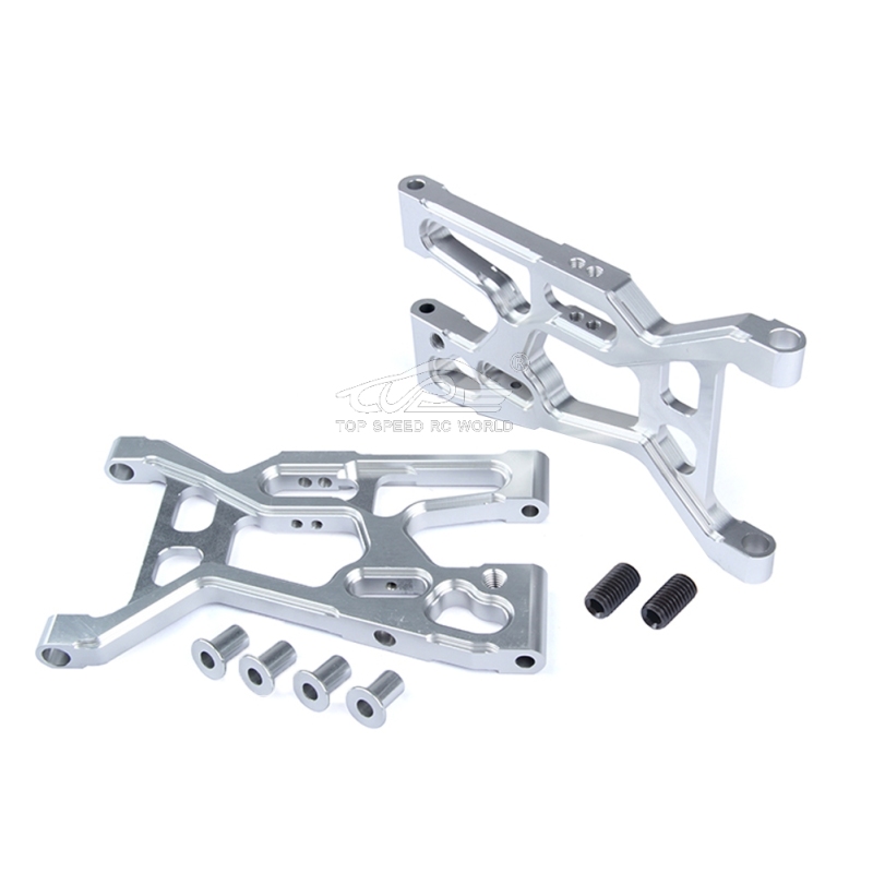 TOP SPEED RC WORLD Alloy Front Suspension Kit Silver fit Losi 5ive T