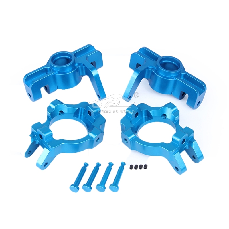 TOP SPEED RC WORLD Alloy Front Hub kit Blue fit Losi 5ive T