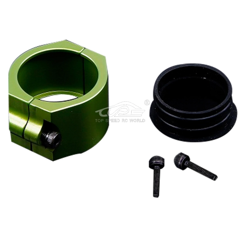 TOP SPEED RC WORLD CNC metal clamp of exhaust pipe Green for HPI BAJA 5B 5T 5SC