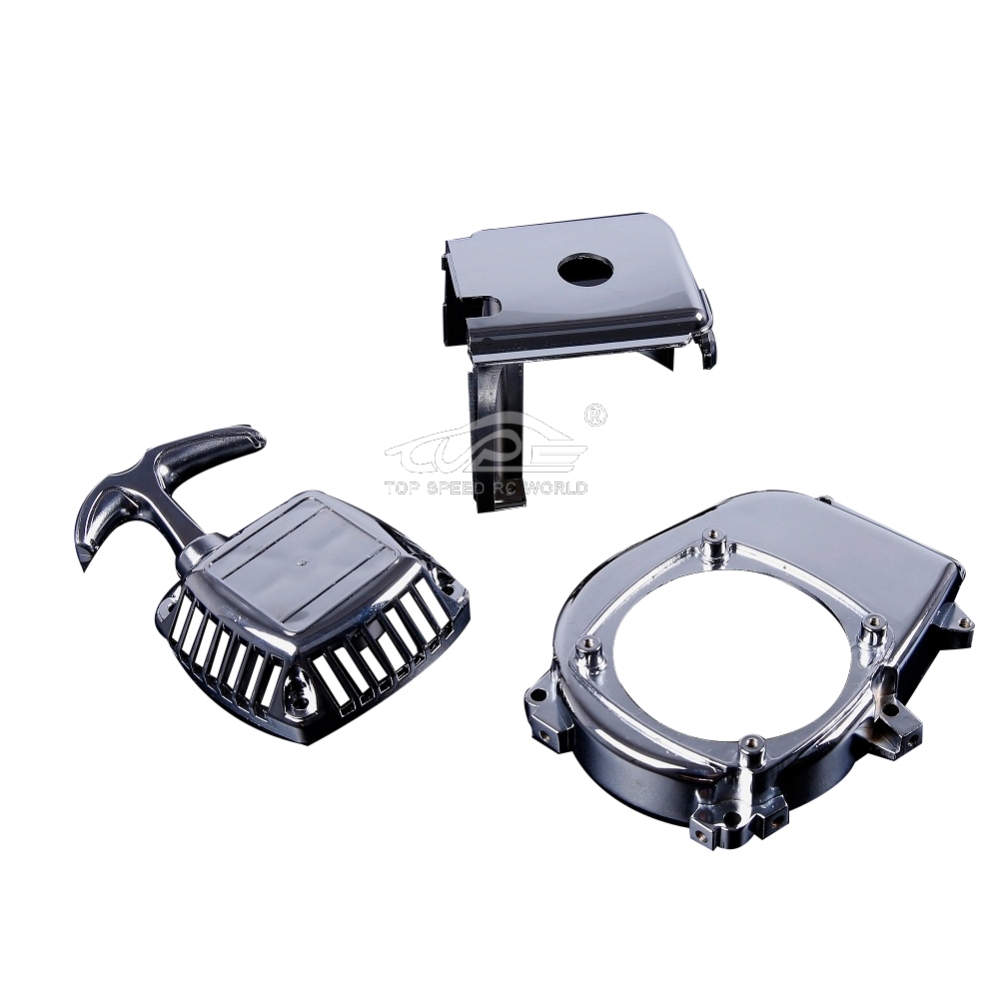 TOP SPEED RC WORLD 32CC engine chrome Cover for HPI Baja 5B 5T 5SC