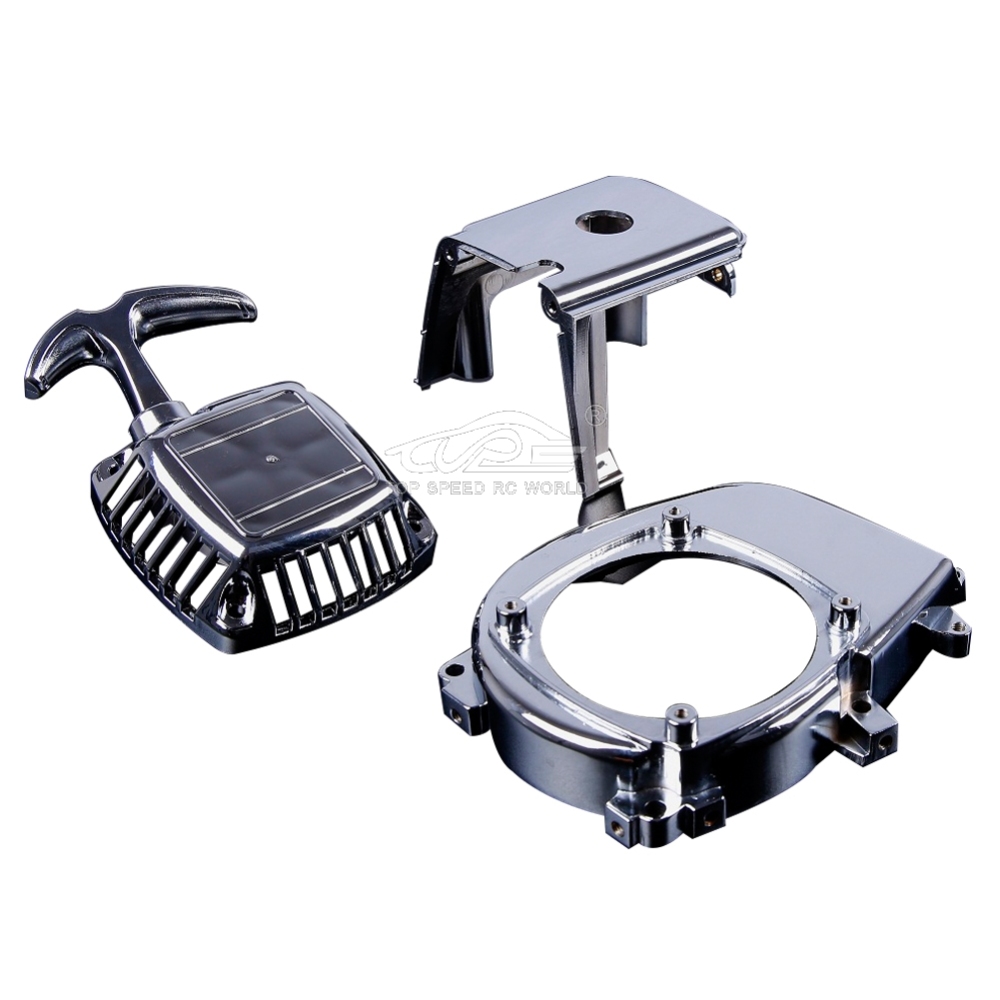 TOP SPEED RC WORLD 32CC engine chrome Cover for HPI Baja 5B 5T 5SC