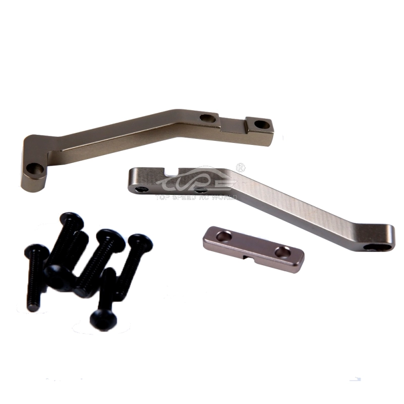 Alloy CNC support brace of servo Silver for Losi 5ive T