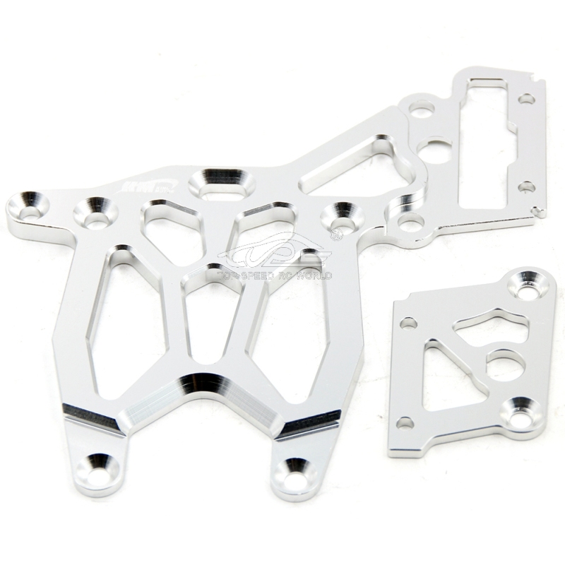 Alloy rear upper plate Set Silver fit 1/5 RC HPI BAJA 5B 5T 5SC