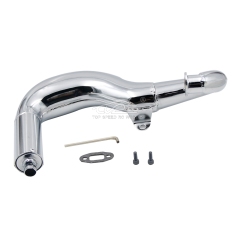 Chrome Exhaust pipe Fit 1/6 FG Off-Road Buggy Marder Beetle Monster Truck