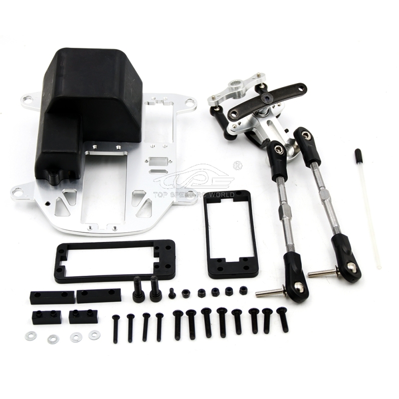 TOP SPEED RC WORLD Steering system with plastic battery case & pull rod end Set for BAJA 5B 5T 5SC