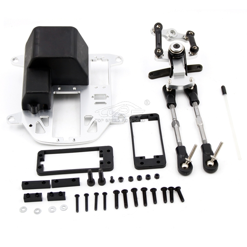 TOP SPEED RC WORLD Steering system with plastic battery case & pull rod end Set for BAJA 5B 5T 5SC