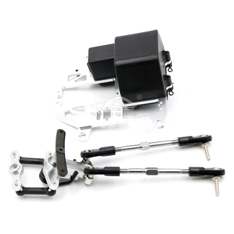 TOP SPEED RC WORLD Steering system with plastic battery case & pull rod end Set for BAJA 5B 5T 5SC