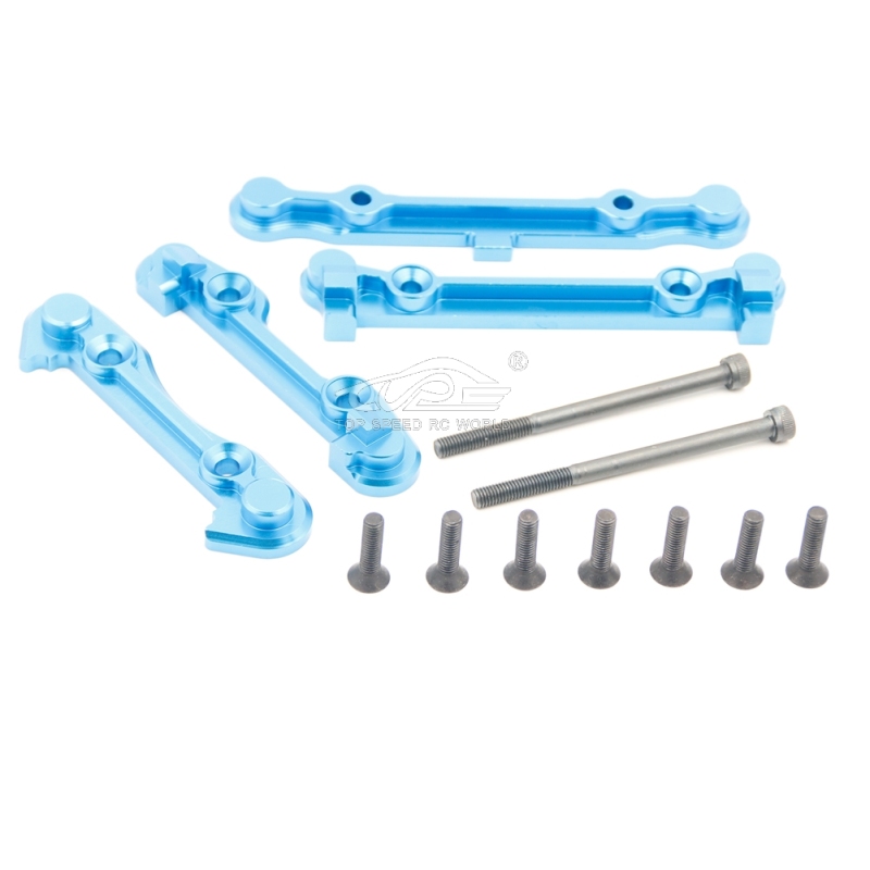 TOP SPEED RC WORLD Metal 8MM complete arm code set Blue for Losi 5ive T