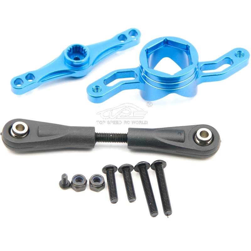 Metal two arms Steering holder Blue Fit for Losi 5ive T