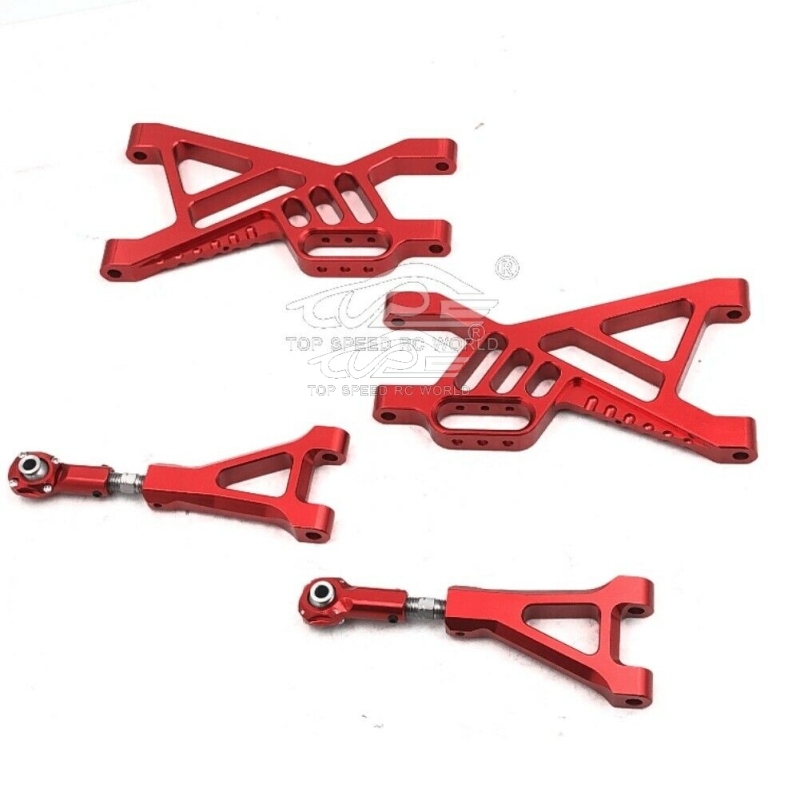 TOP SPEED RC WORLD Alloy rear suspension arm set Red fit 1/5 RC HPI baja 5B 5T 5SC