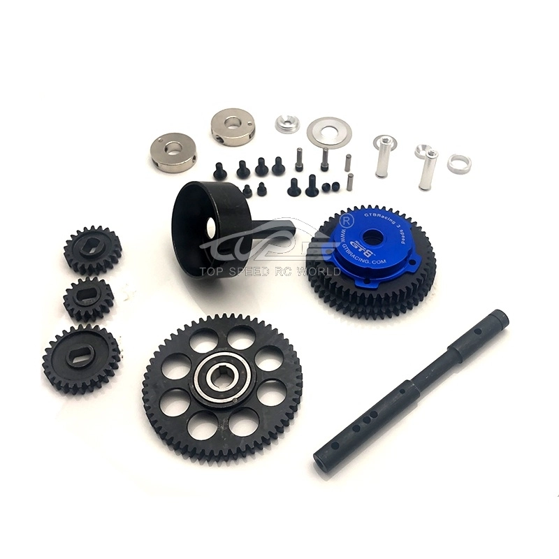TOP SPEED RC WORLD GTB 3 Speed Transmission Kit Without Shell for 1/5 HPI Rofun BAJA Rovan KM 5B 5T 5SC Truck Rc Car Parts