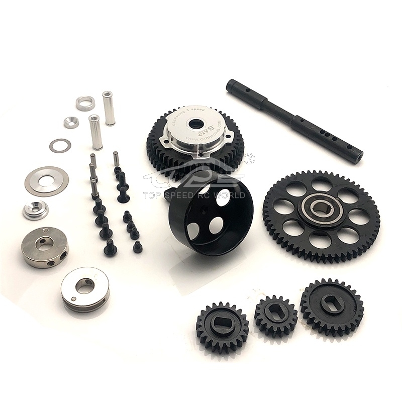 TOP SPEED RC WORLD GTB 3 Speed Transmission Kit Without Shell for 1/5 HPI Rofun BAJA Rovan KM 5B 5T 5SC Truck Rc Car Parts