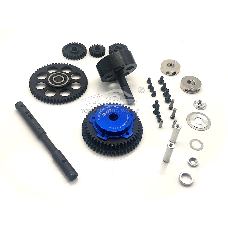 TOP SPEED RC WORLD GTB 3 Speed Transmission Kit Without Shell for 1/5 HPI Rofun BAJA Rovan KM 5B 5T 5SC Truck Rc Car Parts