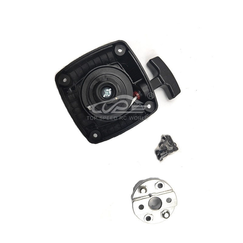 TOP SPEED RC WORLD New Easy Start Ratchet Pull Starter with Starter Pulley for 1/5 Rovan Km Baja 5b 5t 5sc Losi 5ive-T