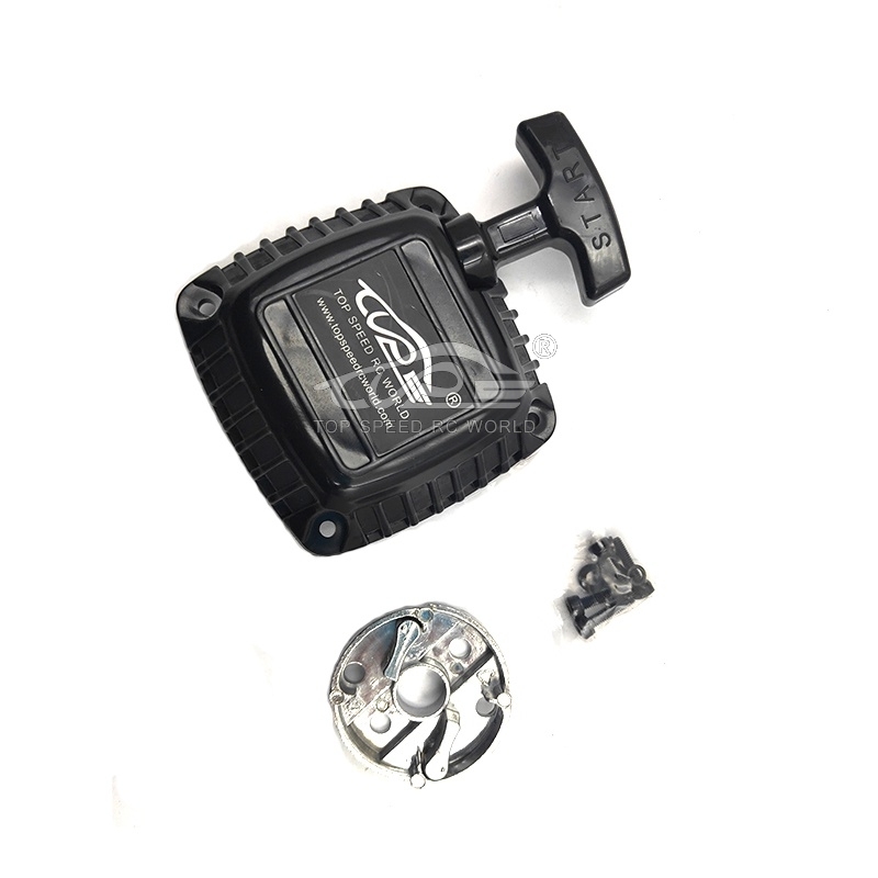 TOP SPEED RC WORLD New Easy Start Ratchet Pull Starter with Starter Pulley for 1/5 Rovan Km Baja 5b 5t 5sc Losi 5ive-T