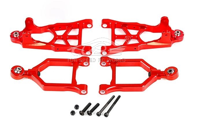 TOP SPEED RC WORLD Alloy Front Suspension A-Arm Set for 1/5 RC HPI ROVAN KM Rofun Baja 5B 5T 5SC Buggy Truck Parts