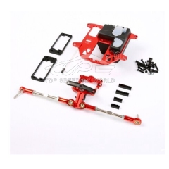 FLMLF CNC Metal Steering System with Plastic Battery Case Kit for 1/5 HPI Rovan Km BAJA 5B 5T 5SC Rc Car Parts