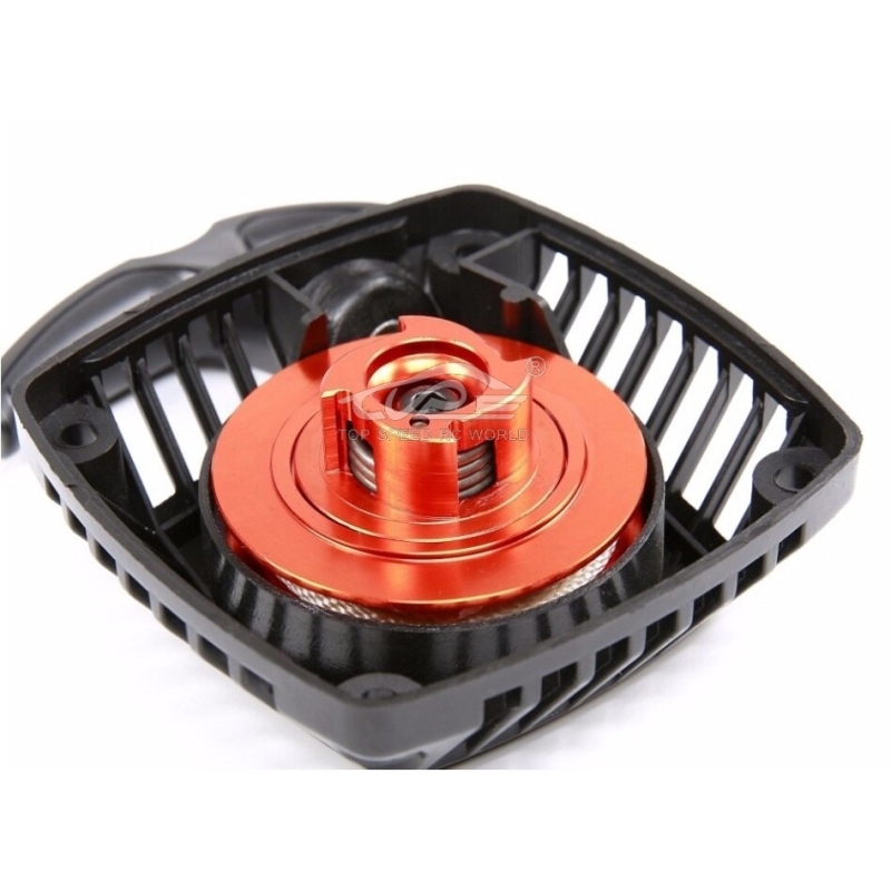 TOP SPEED RC WORLD Easy Pull Starter with CNC Turbine Fit for 1/5 HPI ROFUN Rovan KM BAJA Losi 5ive T FG GoPed RedCat