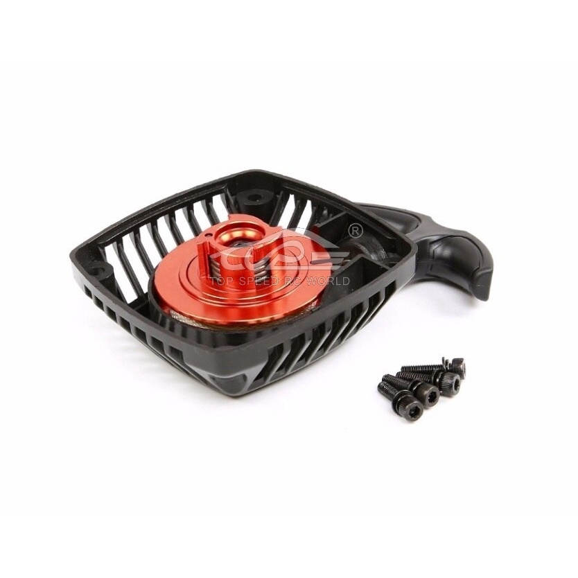 TOP SPEED RC WORLD Easy Pull Starter with CNC Turbine Fit for 1/5 HPI ROFUN Rovan KM BAJA Losi 5ive T FG GoPed RedCat