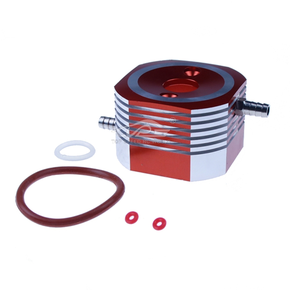 TOP SPEED RC WORLD Rc Boat Parts CNC Aluminum Water Cooling Jacket for 26cc 29CC for Zenoah CY RCMK Marine Gas Engine G260 G270 G290 PUM