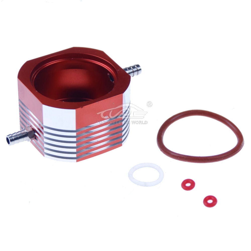 TOP SPEED RC WORLD Rc Boat Parts CNC Aluminum Water Cooling Jacket for 26cc 29CC for Zenoah CY RCMK Marine Gas Engine G260 G270 G290 PUM