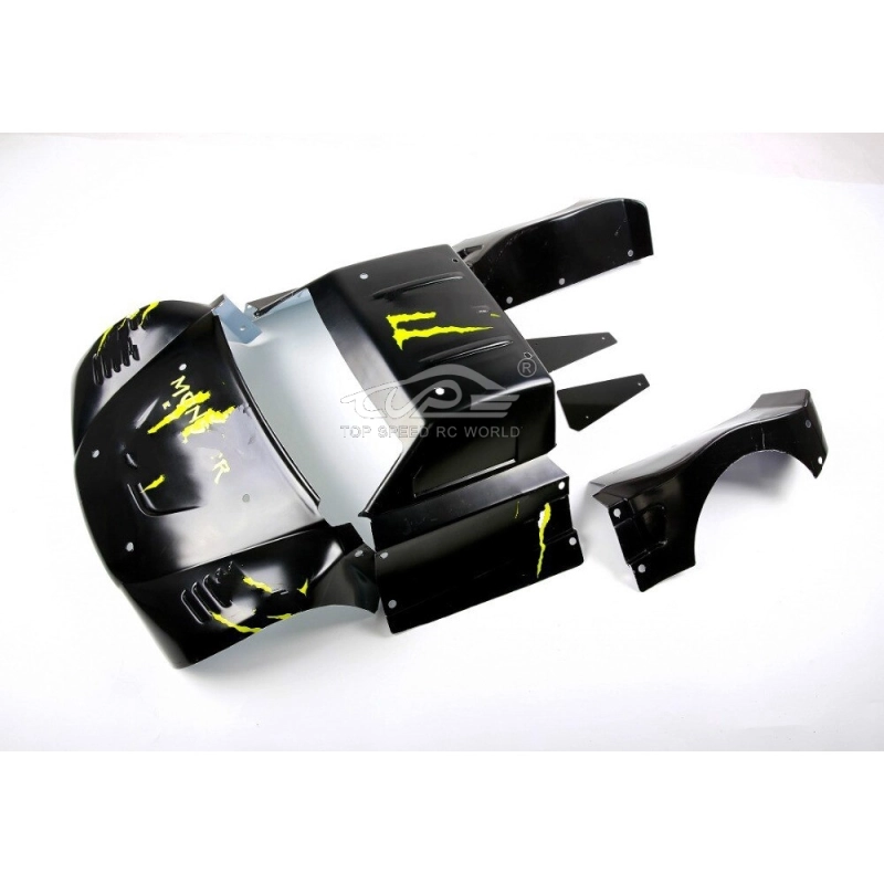 TOP SPEED RC WORLD Plastic Split Car Shell Kit for 1/5 Rc Car Losi 5ive-T ROFUN Rovan LT Kingmotor X2 Ddt Fid Ql Truck Parts