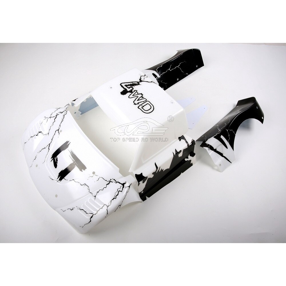 TOP SPEED RC WORLD Plastic Split Car Shell Kit for 1/5 Rc Car Losi 5ive-T ROFUN Rovan LT Kingmotor X2 Ddt Fid Ql Truck Parts