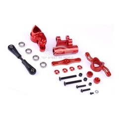FLMLF CNC Alloy Double Steering Arms Group Set for 1/5 Losi 5iveT Rovan LT Kingmotor X2 DDT Fid Racing Truck Rc Car Parts