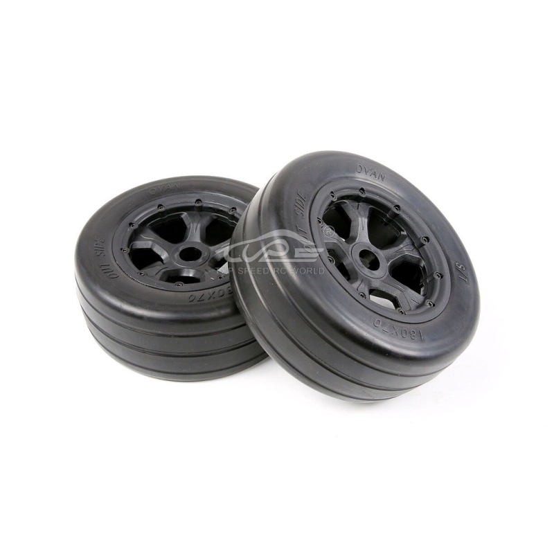 Bald Tire Assembly Set for 1/5 Losi 5ive T Rovan LT King Motor X2 DDT FID ROFUN BAJA 4WD SLT RC CAR Parts