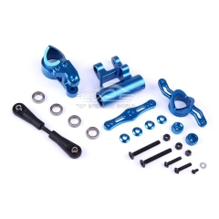 FLMLF CNC Alloy Double Steering Arms Group Set for 1/5 Losi 5iveT Rovan LT Kingmotor X2 DDT Fid Racing Truck Rc Car Parts