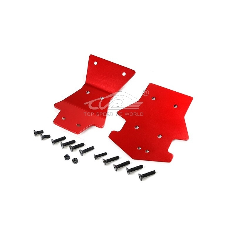 TOP SPEED RC WORLD CNC Metal Front and Rear Guard Plate for 1/5 Losi 5IVE-T ROVAN LT KM X2 FID DDT RACING TRUCK PARTS