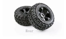 TOP SPEED RC WORLD Third Generation Knobby Tyre Rear Tire Assembly for 1/5 Scale HPI ROFUN BAHA ROVAN KM BAJA 5B Truck Rc Car Part