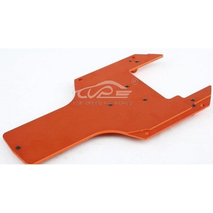 TOP SPEED RC WORLD CNC Metal Chassis Plate for 1/5 Hpi Rofun Rovan Kingmotor Baja Engines Rc Car Parts