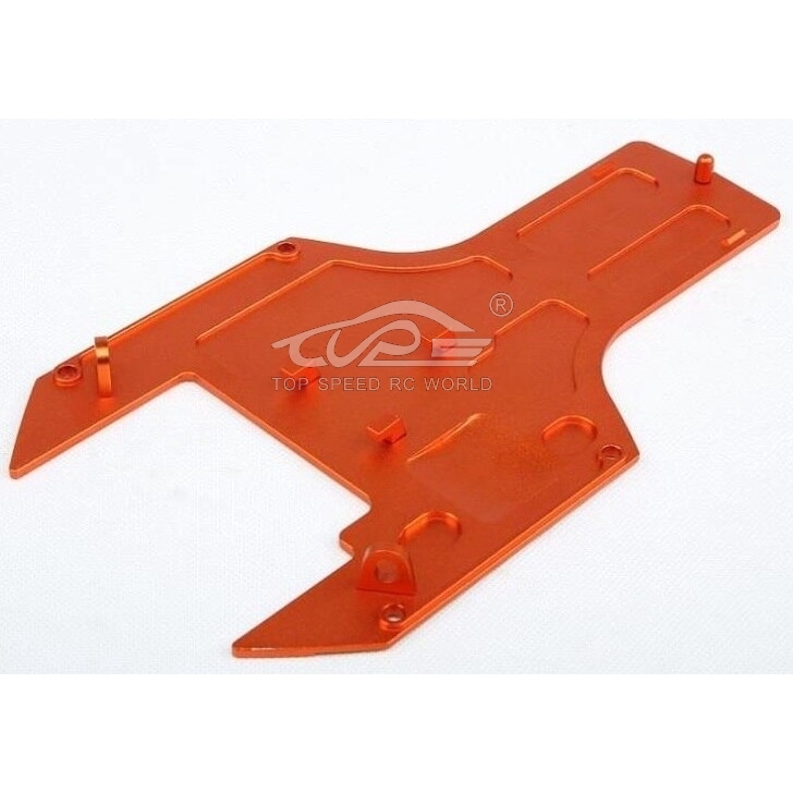 TOP SPEED RC WORLD CNC Metal Chassis Plate for 1/5 Hpi Rofun Rovan Kingmotor Baja Engines Rc Car Parts
