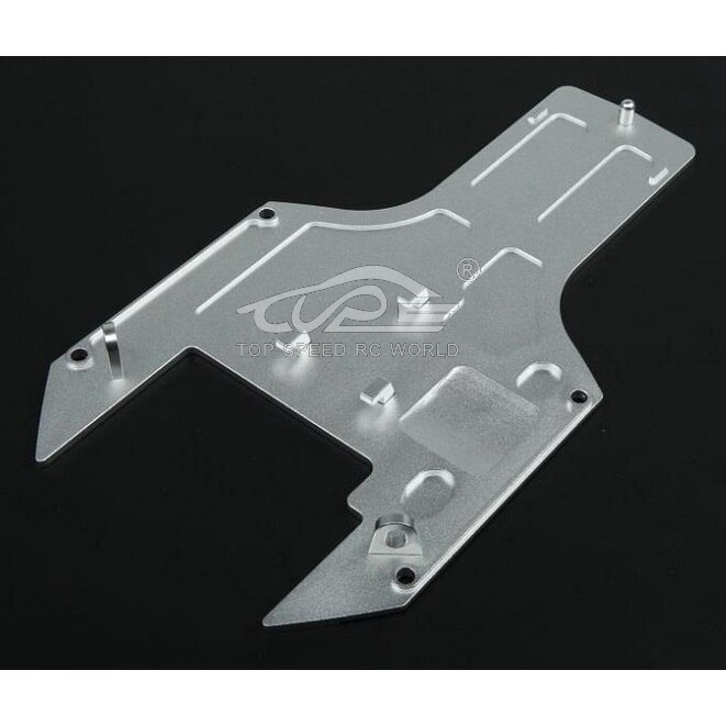 TOP SPEED RC WORLD CNC Metal Chassis Plate for 1/5 Hpi Rofun Rovan Kingmotor Baja Engines Rc Car Parts