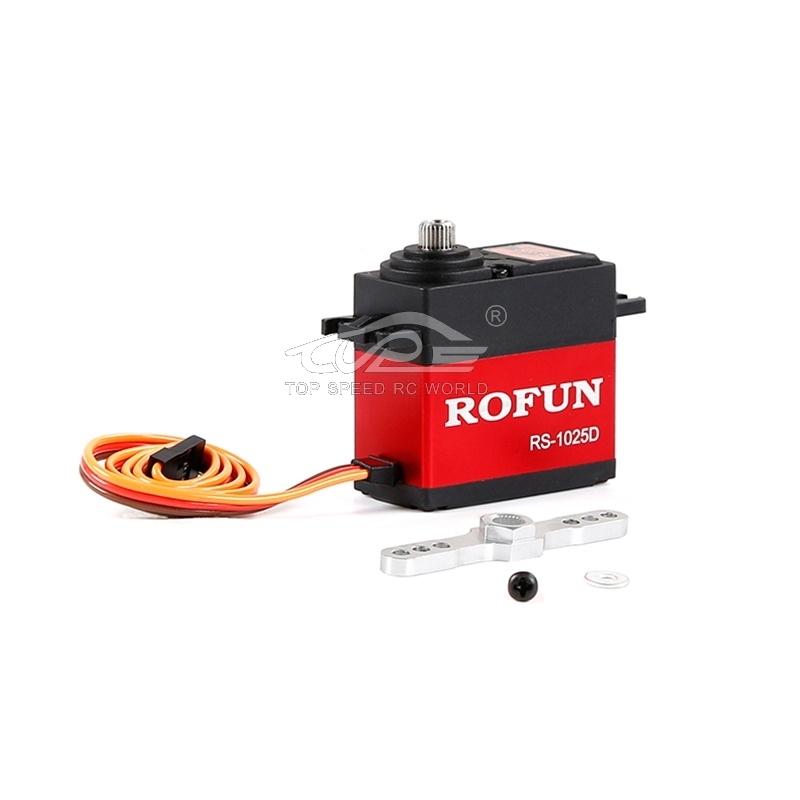 TOP SPEED RC WORLD 25kg Steering Gear and Metal Servo Arm for 1/5 Hpi Rovan Km Rofun Mcd FG Baja Losi Ddt Fid Racing Rcmk Redcat Truck Rc Car Parts