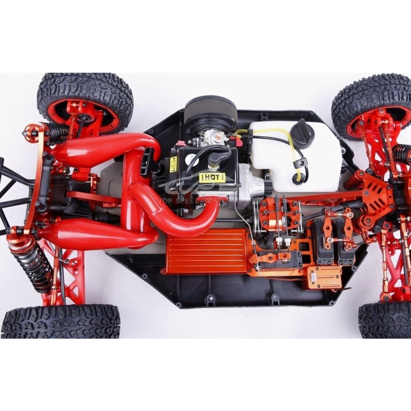 TOP SPEED RC WORLD Alloy Twin Steering Servo with Big Battery Case Kit for 1/5 Losi 5ive T Rovan Lt Kingmotor X2 Rofun Ddt Fid Truck Parts