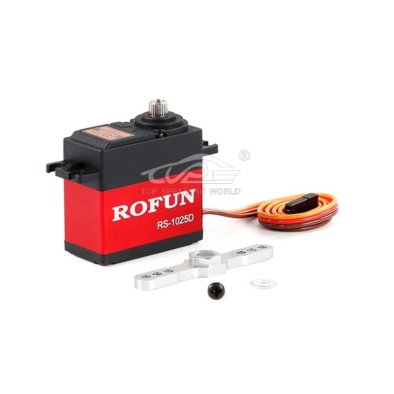 TOP SPEED RC WORLD 25kg Steering Gear and Metal Servo Arm for 1/5 Hpi Rovan Km Rofun Mcd FG Baja Losi Ddt Fid Racing Rcmk Redcat Truck Rc Car Parts