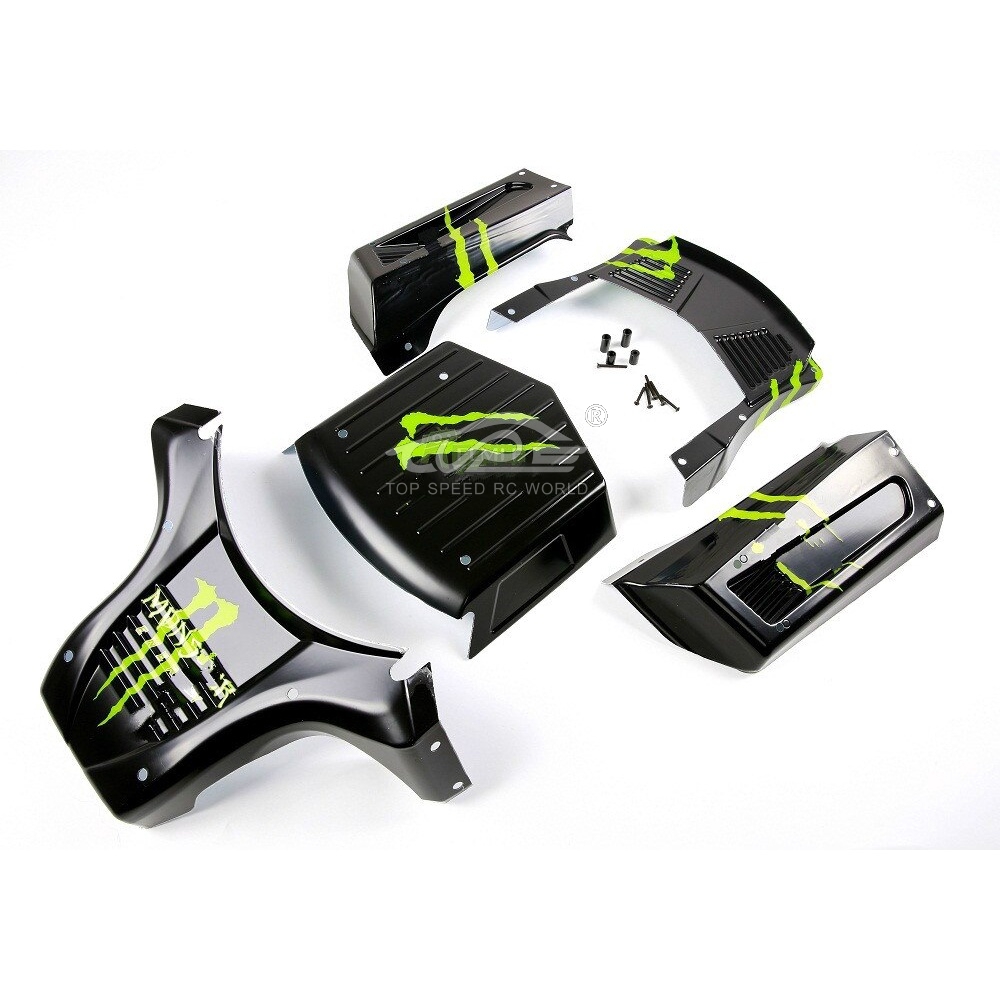 LT Roll Cage W/o Body (Fits LOSI 5IVE-T And King Motor X2) - Rovan RC - Foto 6