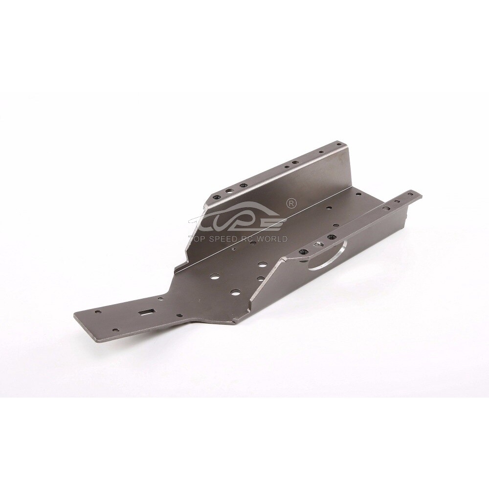 TOP SPEED RC WORLD Metal Big Bottom Chassis Plate Fit for 1/5 Rovan ROFUN Q-BAJA Rc Car Parts