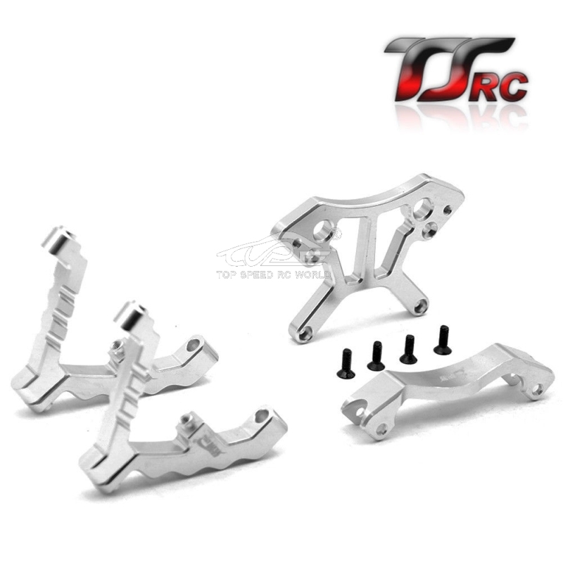 TOP SPEED RC WORLD Alloy CNC Front Shock Tower Support Set for 1/5 HPI Rovan Kingmotor Rofun Baja 5B 5T 5SC Truck Rc Car Parts