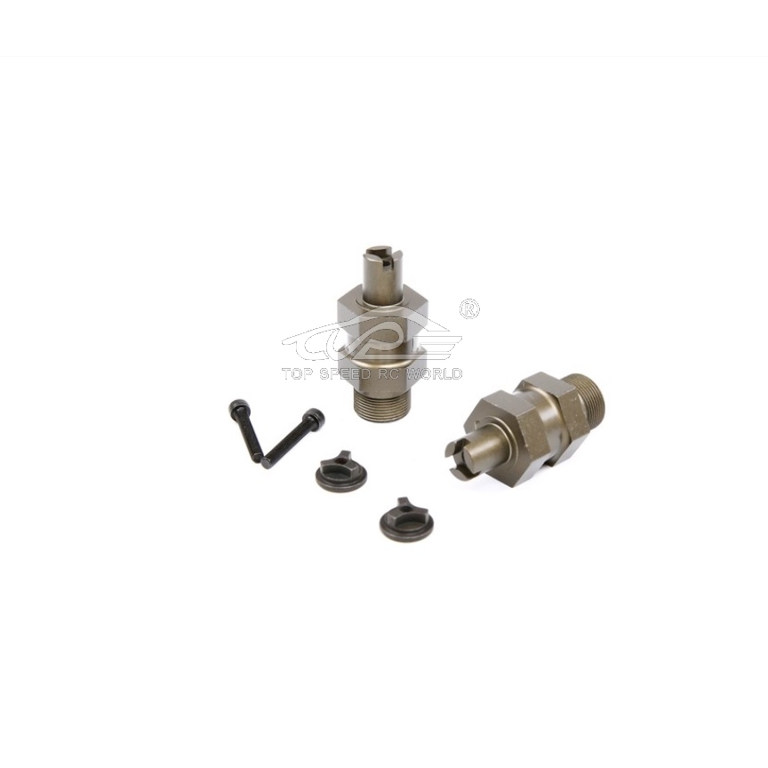 TOP SPEED RC WORLD CNC Metal Upgrade Front Hex Hub Fit for 1/5 HPI ROVAN ROFUN KM BAJA 5SC TRUCK PARTS