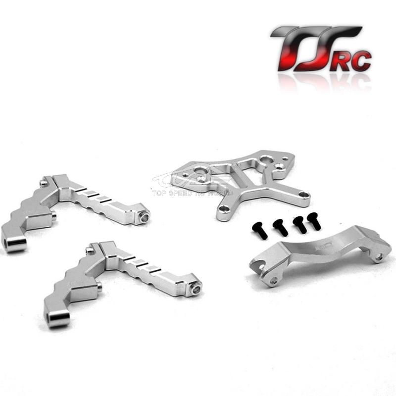 TOP SPEED RC WORLD Alloy CNC Front Shock Tower Support Set for 1/5 HPI Rovan Kingmotor Rofun Baja 5B 5T 5SC Truck Rc Car Parts