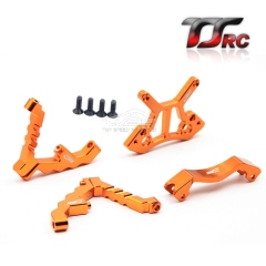 TOP SPEED RC WORLD Alloy CNC Front Shock Tower Support Set for 1/5 HPI Rovan Kingmotor Rofun Baja 5B 5T 5SC Truck Rc Car Parts