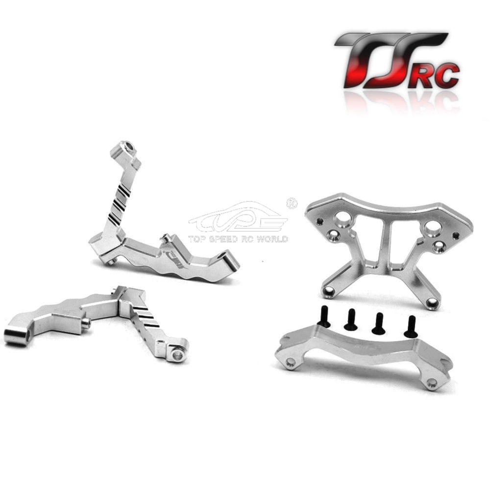 TOP SPEED RC WORLD Alloy CNC Front Shock Tower Support Set for 1/5 HPI Rovan Kingmotor Rofun Baja 5B 5T 5SC Truck Rc Car Parts