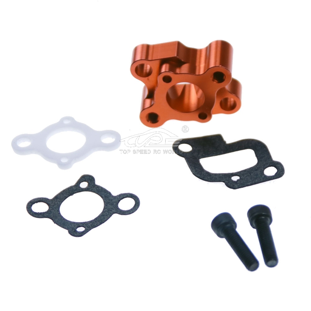 TOP SPEED RC WORLD CNC Intake Manifold Red for HPI Rovan KM 1/5 Rc Buggies Baja 5B 5T 5SC