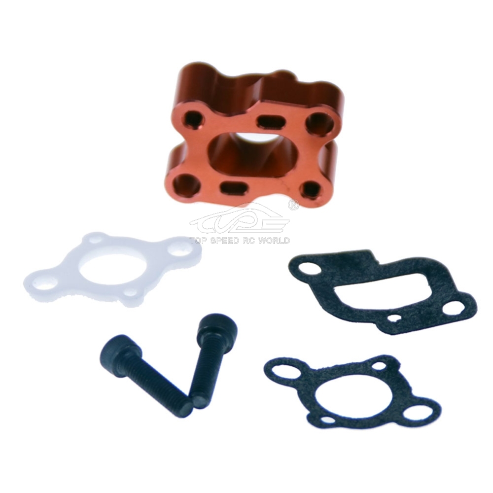 TOP SPEED RC WORLD CNC Intake Manifold Red for HPI Rovan KM 1/5 Rc Buggies Baja 5B 5T 5SC