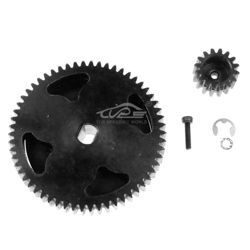 TOP SPEED RC WORLD 58T/16T Metal High Torque Spur Gear Set Fit for 1/5 HPI ROVAN KM ROFUN BAJA 5B 5T 5SC SS TRUCK RC CAR PARTS