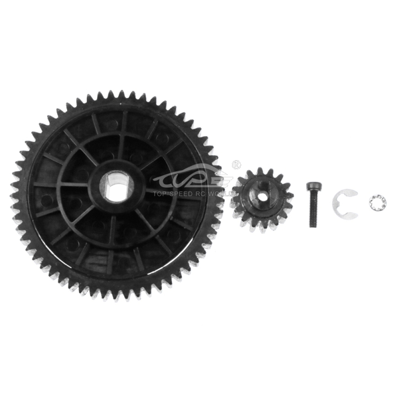 TOP SPEED RC WORLD 58T/16T Metal High Torque Spur Gear Set Fit for 1/5 HPI ROVAN KM ROFUN BAJA 5B 5T 5SC SS TRUCK RC CAR PARTS